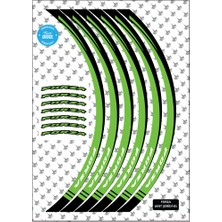 Grippatch Honda Forza 250 Jant Şeridi - Yeşil / Siyah