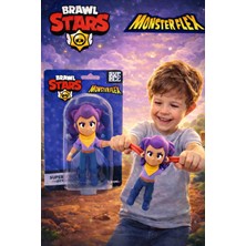 Toyfest Shelly I Brawl Stars Monsterflex Stretch Oyuncak Figür – Esnek Çek Bırak