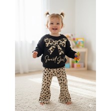 Leopar Baskılı Alt Fitilli Pjama Takımı