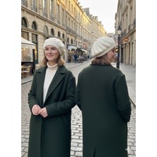 Hamze Ressam Model Dokuma Triko Kadın Bere