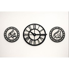 Zmt Design Yuvarlak Dekor Saat Set