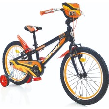 Feyza Design Çocuk Bisikleti, 20 Jant, Siyah-Turuncu, Erkek, Eğlenceli ve Dayanıklı