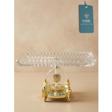 YNSK Luxury | Pedestal | Sunumluk, Söz, Nişan, Kız Isteme Çikolatalık, Cam Sunumluk- Servis Tabağı-Gondol