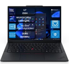 Lenovo Thinkpad E14 Gen 7 Intel Core Ultra 7 255H Aı 24GB Ddr5 512GB SSD Intel® Arc™ 140T 14" Wuxga (1920X1200) IPS  Windows 11 Pro Taşınabilir Bilgisayar+Mouse Hediyeli 21SX007CTXOX03