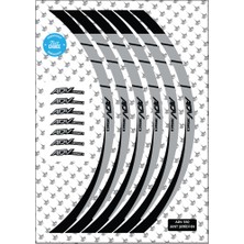 Grippatch Honda ADV350 Uyumlu Jant Şeridi - Siyah / Beyaz