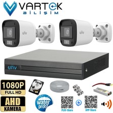 2 Kameralı Unv Full Hd 1080P Ahd Kayıt Seti(Sesli Kamera)
