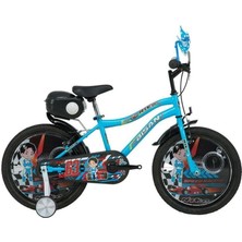 Feyza Design Çocuk Bisikleti 30CM V 20 Jant Açık Mavi Sarı, Eğlenceli ve Güvenli Tasarım