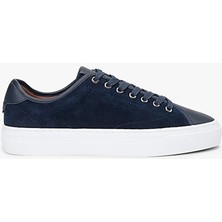 Tommy Hilfiger Premıum Dress Leather Mıx Erkek Mavi Sneakers - FM0FM05842