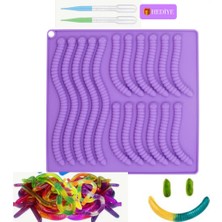 Şenhomee Epoksi Silikon Sugarcraft Şekerleme Jelibon Solucan