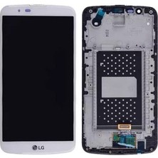 Day Lg K10 K430 LCD Ekran Dokunmatik Çıtalı (Beyaz)