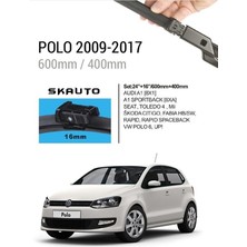 SKAUTO Volkswagen Polo Ön Cam Muz Silecek Takımı (2009-2017)