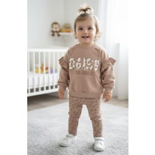 Durucan Laura Baby Kız Bebek Çocuk Taytlı Alt Üst Çiçekli Takım