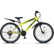 Feyza Design Kadın Erkek Spor Bisikleti 26 Jant 21V Lime Siyah, Hafif ve Dayanıklı