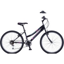Feyza Design Kadın Bisiklet 26 Jant Siyah-Mor Şık ve Konforlu Tasarım