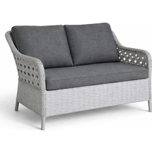 Çavdar Group Icon 2'li Raddan Koltuk 2 Kişilik El Örmesi Bank Bahçe Balkon Teras Koltuğu