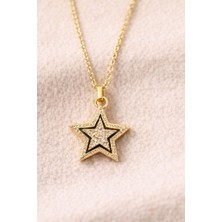 Ekonomik Sepeti Zirkon Taşlı Yıldız Çelik Kolye