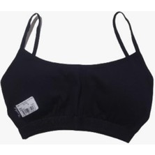 Tutku Genç Kız Çorap Ip Askılı Kaplı Alıştırma Sutyeni-Siyah-S