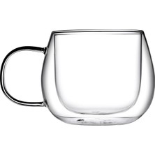 Paşabahçe Cam Kupa Kulplu Cidarlı 400 cc Kupa Tekli