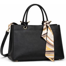 Zerva Queen Fularlı Kulplu Deri Spor Kadın El ve Kol Çantası