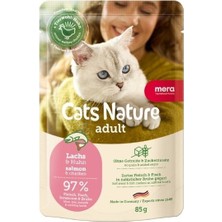 Mera Cats Nature Somonlu Pouch Yetişkin Konserve Kedi Maması 85 gr 1 Adet