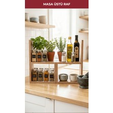 Pikas Kehribar Tezgahüstü Ayarlanabilir Çok Amaçlı Raf, Baharatlık