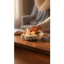 Bonjorno Aksesuar Karaca Biblo Mumluk Seti Dekoratif (3 Mum Hediyeli)