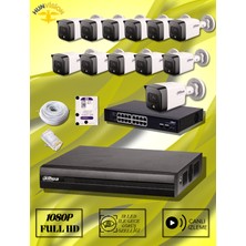 Dahua 2 Mp 12 Kameralı Ip / Bullet Full Paket