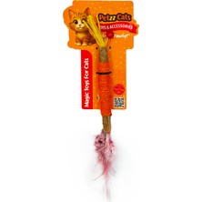 Petzzcats Zımpara Matatabi ve Çıngırak Sesli Peluş Kedi Oyuncağı Turuncu 1X20 cm