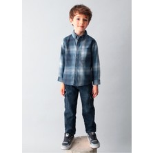 Mayoral Erkek Çocuk Ekose Gömlek Lacivert