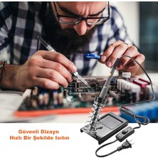 Dailytech 60W Havya Lehim Seti Multimetre Vakum Pompası Uç Seti Lehim Teli Cımbız Kılıf Elektronik Onarım Kiti