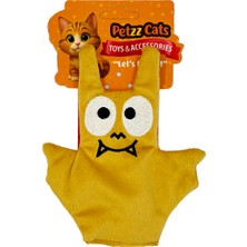 Petzzcats Baty Matatabi ve Çıngırak Sesli Peluş Kedi Oyuncağı Sarı 15X12 cm