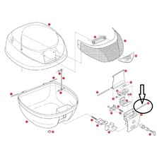 GIVI Z637R ÇANTA PİMİ 75MM V46-V35- E470-E450-E370-E350-E340-E260