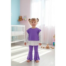 Kız Çocuk Inci Taşlı 3’lü Takım Şık Özel Gün Kombini