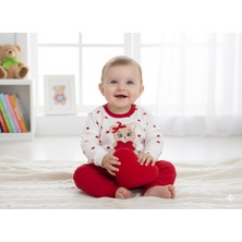 Kız Bebek Pamuklu Takım Ayıcık Nakışlı Günlük Şık Kombin Babies