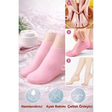 Safestore Silikon Ayak Bakım Çorabı Nemlendirici Jel Çorap Çatlak Önleyici Ölü Deri Atıcı Çorap Ayak Bakımı