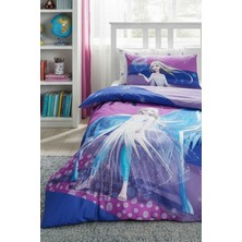 Özdilek Frozen Snow Disney Lisanslı Lastikli Fitted Çarşaf Çocuk Nevresim Takımı Tek Kişilik - Krem