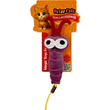 Petzzcats July Matatabi ve Çıngırak Sesli Peluş Kedi Oyuncağı Pembe 20X7 cm