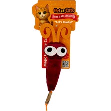 Petzzcats July Matatabi ve Çıngırak Sesli Peluş Kedi Oyuncağı Kahverengi 20X7 cm
