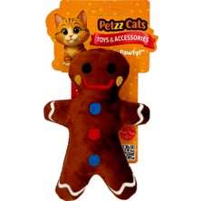 Petzzcats Many Matatabi ve Çıngırak Sesli Peluş Kedi Oyuncağı Kahverengi 15X9 cm