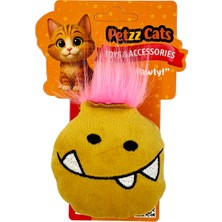 Petzzcats Ming Matatabi ve Çıngırak Sesli Peluş Kedi Oyuncağı Sarı 9x7 cm