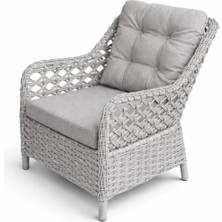 Çavdar Group Icon Tekli Raddan Bahçe Koltuğu Bahçe Balkon Teras Tekli Minderli Sandalye Koltuk