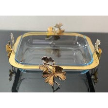 Atabey Home Collection Kelebek Döküm Ayaklı Kare Büyük Borcam 28 cm Metal Dekoratif Çerçeveli Paşabahçe