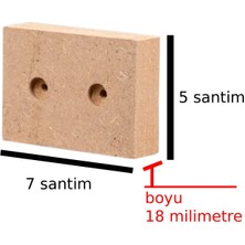 X-Perk Masa Sandalye Koltuk Sehpa Kanepe Ünite Ayak Yükseltici Yükseltme Takoz Doğal Boyasız Boy 18 Milim En 7x5 Santim