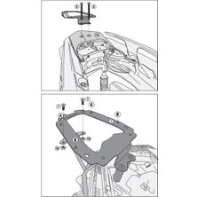 KAPPA KR2136 YAMAHA X-MAX 125-250 (18-22) - X-MAX 300 (17-22) ARKA ÇANTA TAŞIYICI