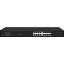 Scsi Scsı 16 Port Gigabit Poe Switch + 2 Sfp Fiber Yuvalı (10/100/1000 Mbps) - SC16G2SFPAF