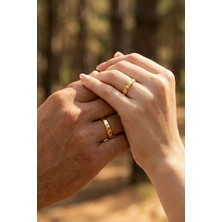 Zümrüt Sarraf 14 Ayar Altın 4 mm Kesme Alyans