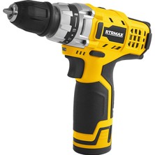 Rtrmax X-Lıon Akülü Matkap Vidalama 25NM 12V 2x1.5 Ah Akü