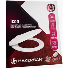 Hakersan Icon Yavaş Kapanan Klozet Kapağı