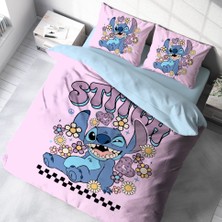 Hediyechy Stitch Temalıçift Kişilik Nevresim Takımı