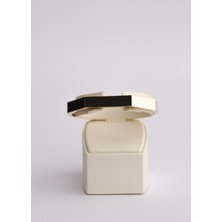 Narin Mücevherat Nar-In Altın Mücevherat Geometrik Şekilli Modern Altın Kelepçe 09